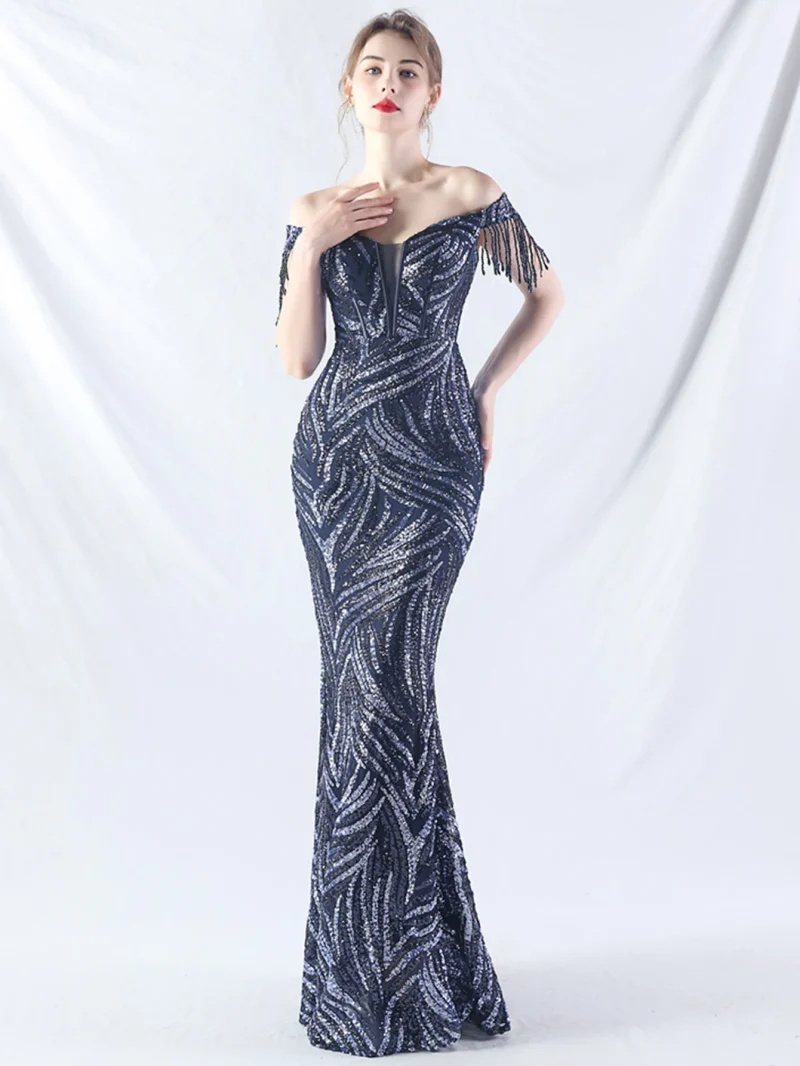 Eco-Friendly Black Pink Sequin Summer Dress