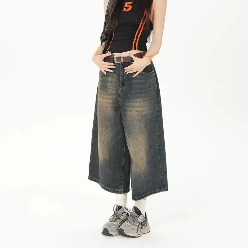 Vintage Loose Jorts Jeans Y2k Streetwear Shorts - Image 2