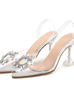 Luxury Crystal Slingback Pump