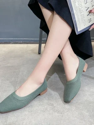 Solid Color Slip-On Comfort Flats