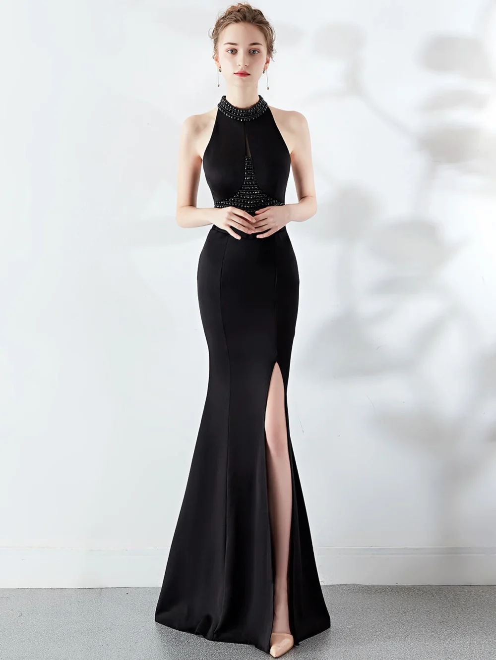 Eco-Friendly Backless Rhinestone Maxi Summer Dress - Image 3
