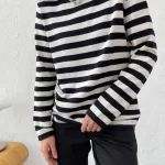 Eco-friendly Knitted Stripe Sweater - Image 8