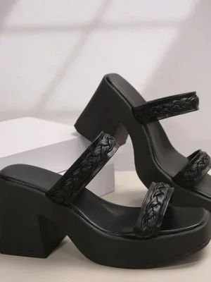 Elegant High Heel Platform Sandals