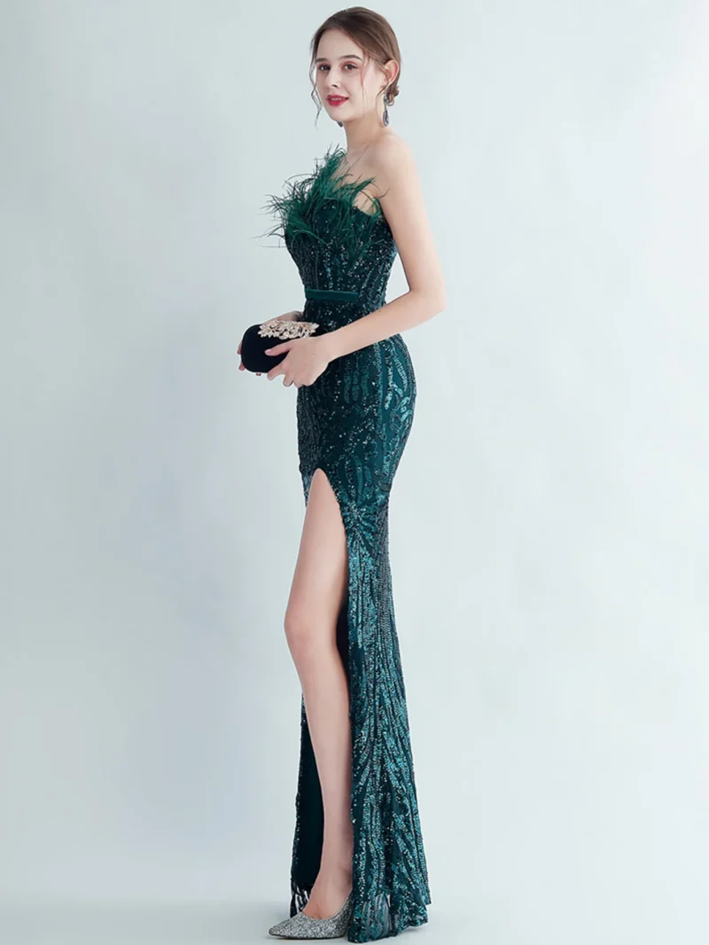 Eco-Friendly Backless Sequin Slip Summer Dress - Image 4