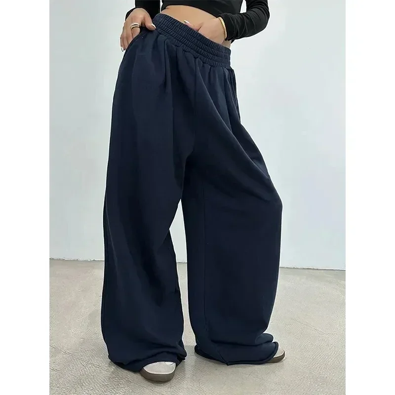 Grey Baggy Sweatpants: Korean Oversize Wide Leg - Image 5