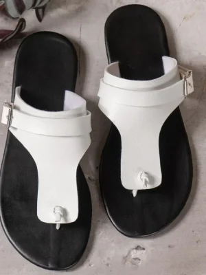 Eco-Friendly Metal Lock Buckle Flip Flops