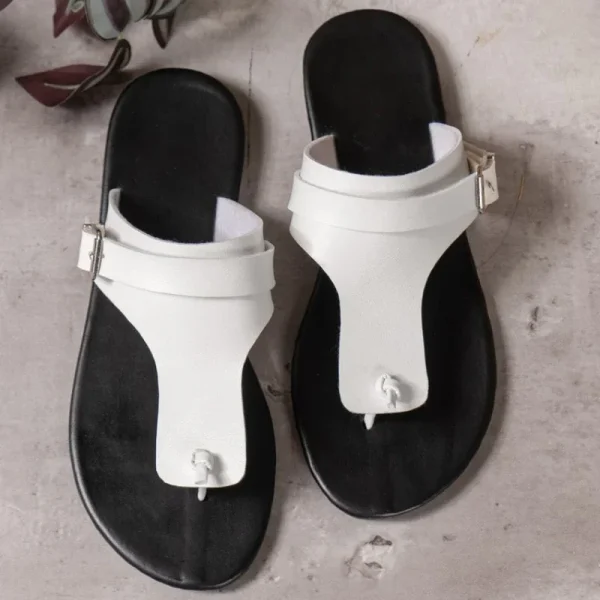 Eco-Friendly Metal Lock Buckle Flip Flops