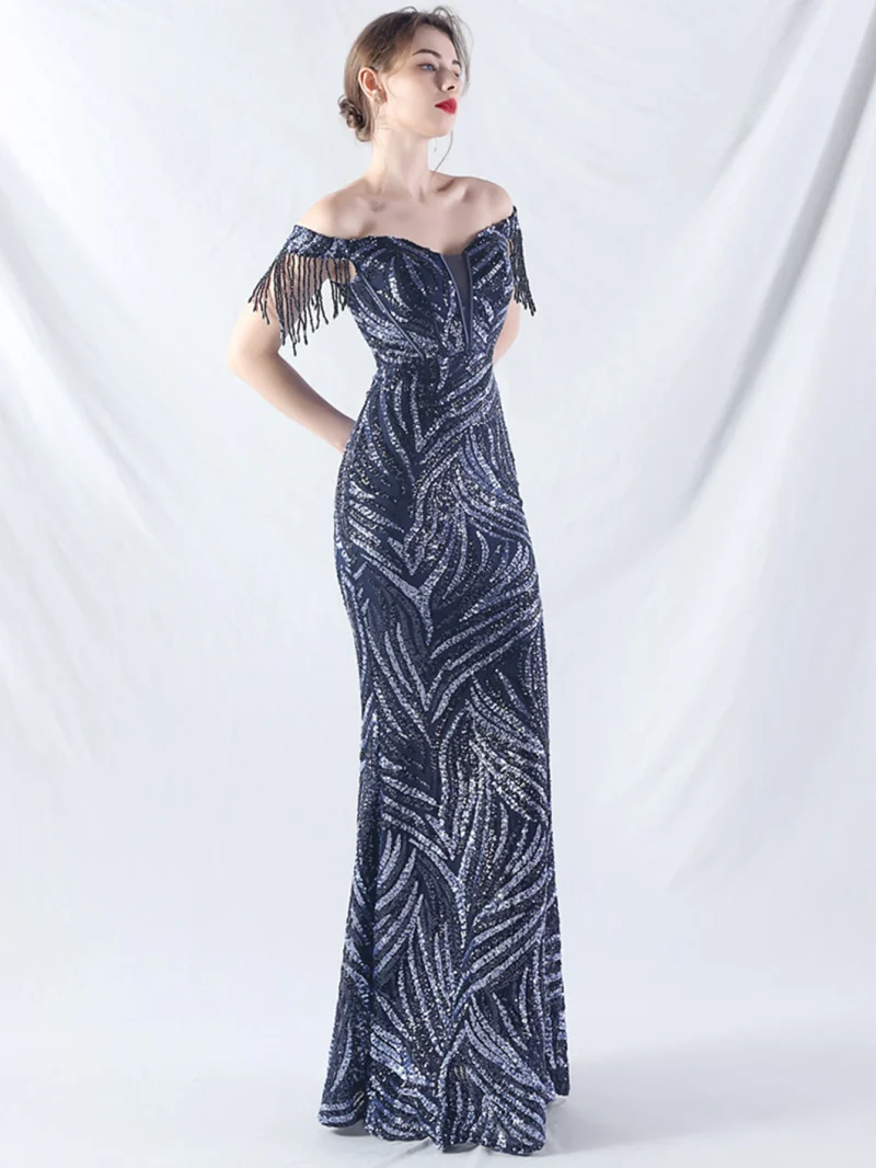 Eco-Friendly Black Pink Sequin Summer Dress - Image 6