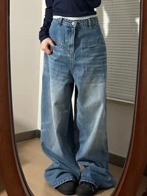 Vintage Y2k Jeans Oversized Wide Leg Trousers