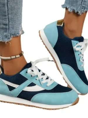 Trendy Mesh Wedge Sneakers: Breathable Korean Casual