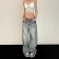 Y2K Retro Distressed Jeans: Oversized 90s Streetwear