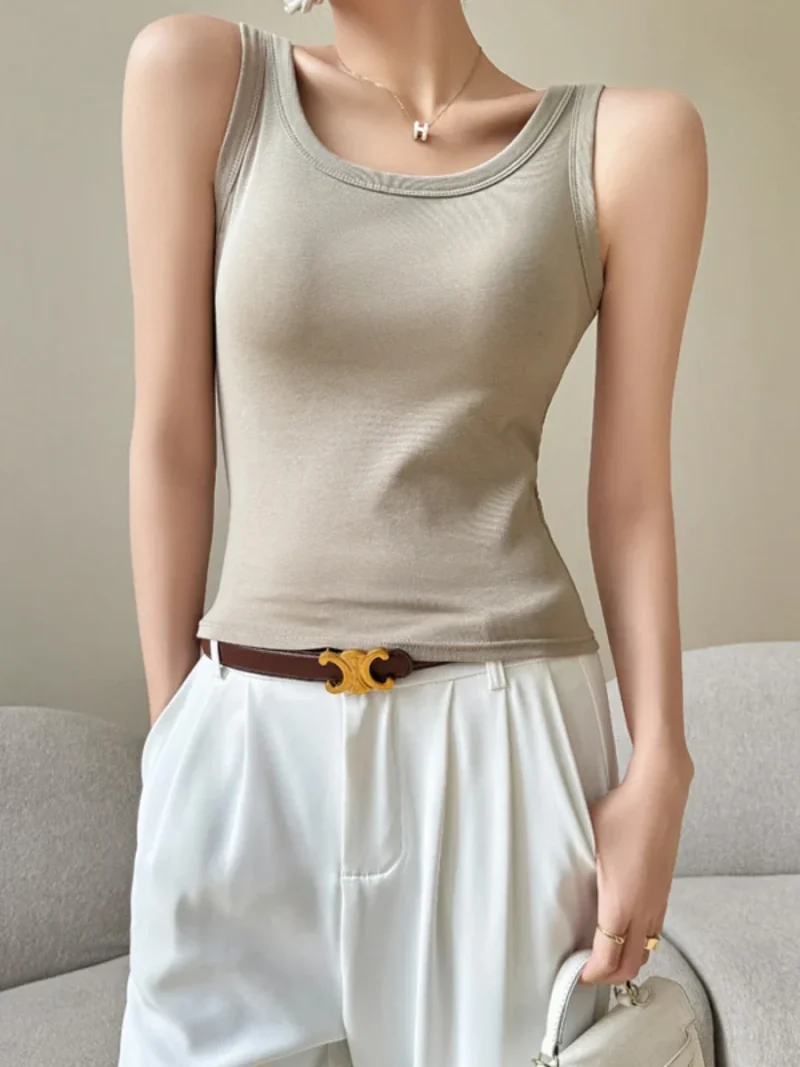 Eco-friendly Ribbed Cotton Off-Shoulder Crop Top - Image 6