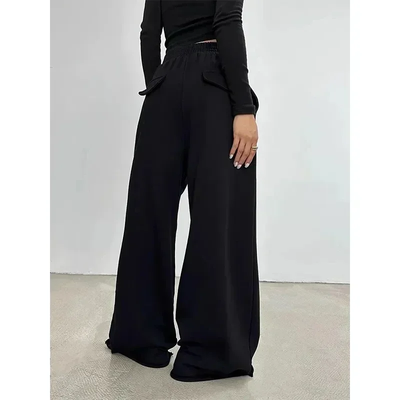 Grey Baggy Sweatpants: Korean Oversize Wide Leg - Image 4