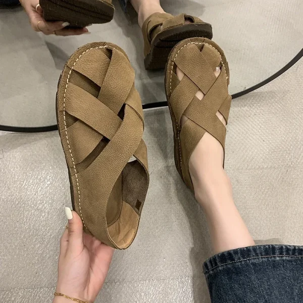 Eco-Friendly Handmade Leather Casual Women's Sandals