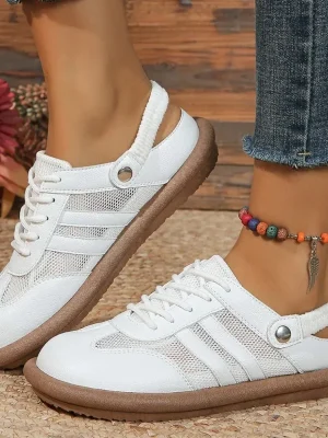 Mesh Casual Platform Sneakers