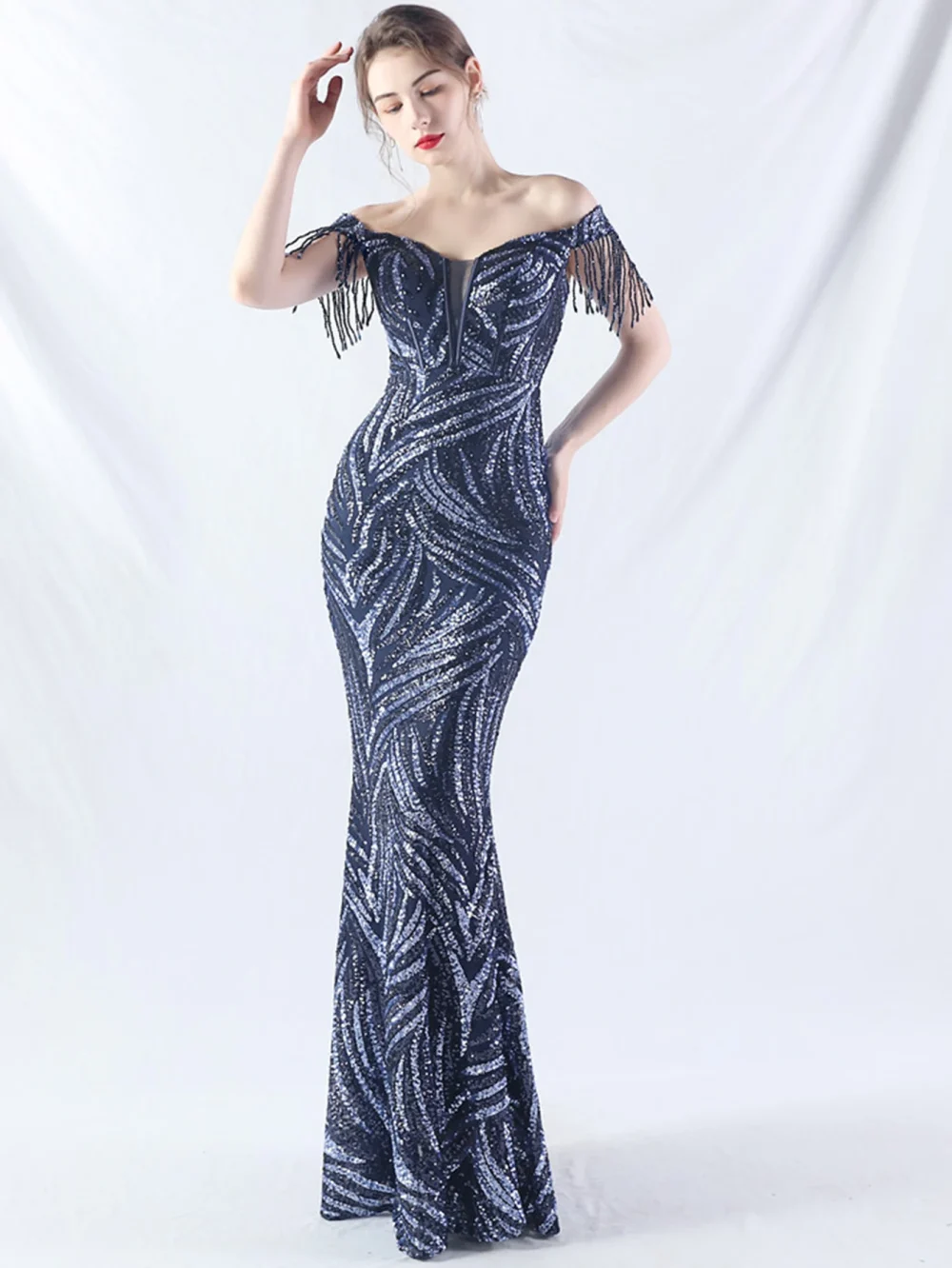 Eco-Friendly Black Pink Sequin Summer Dress - Image 5