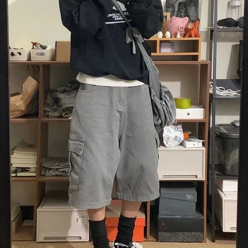 Vintage Oversized Jorts: Y2K Harajuku Cargo Shorts