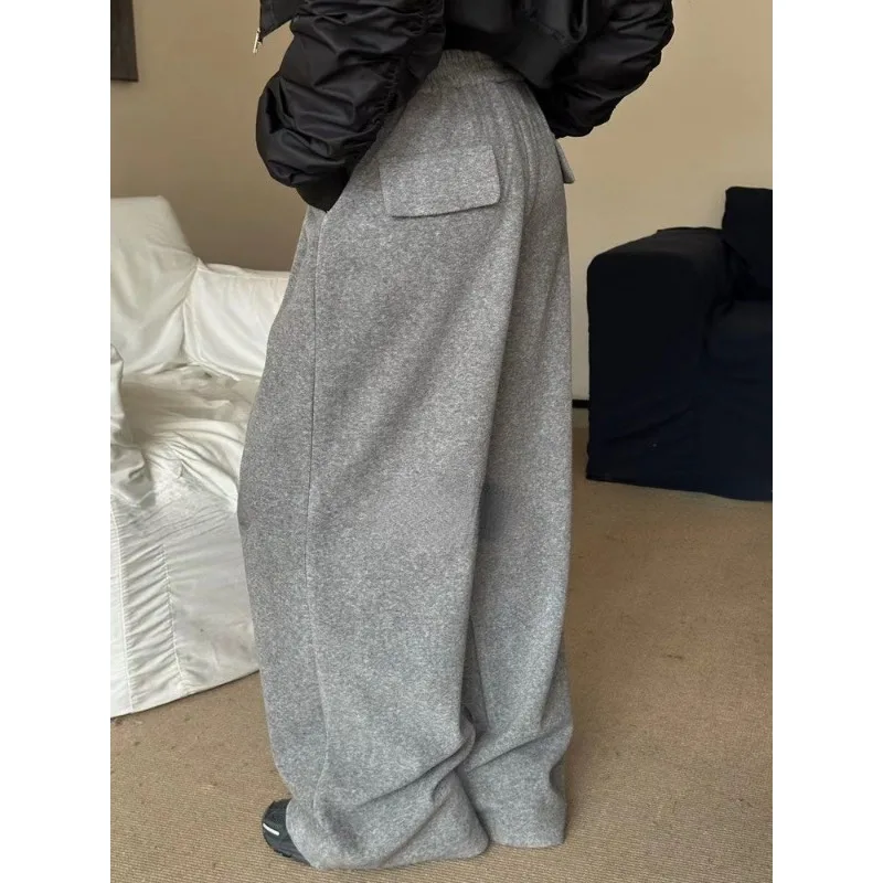 Grey Sweatpants: Baggy Korean Harajuku Style - Image 2