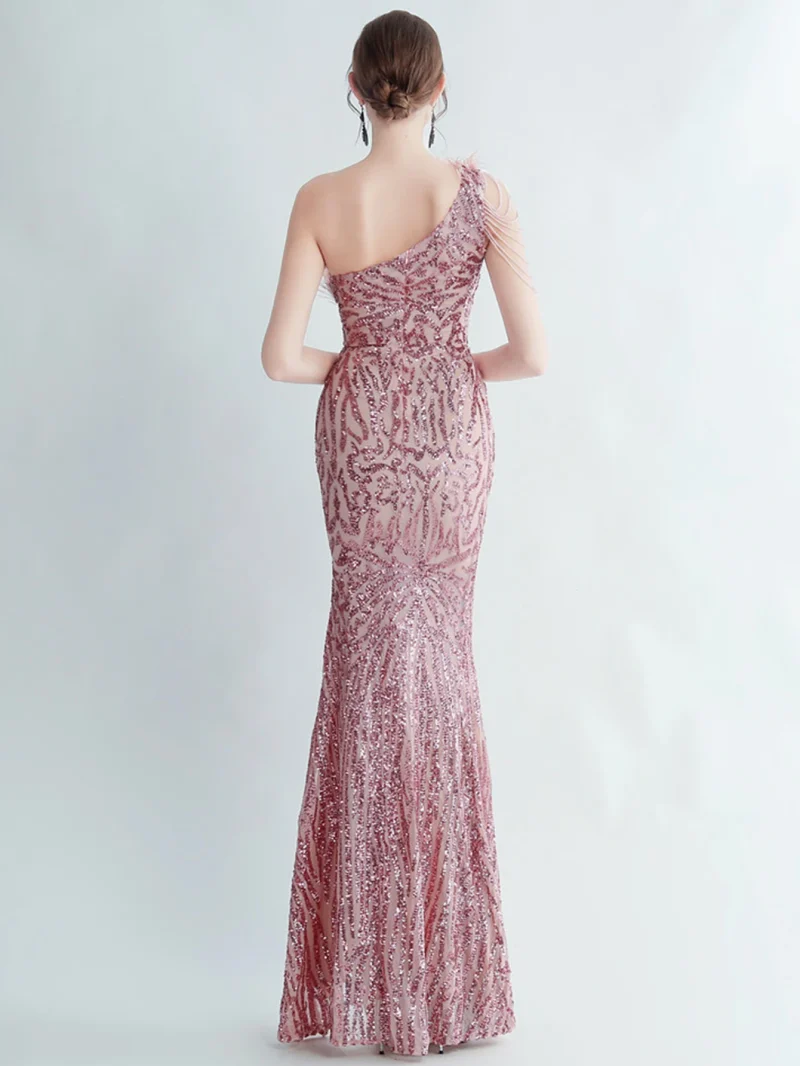 Eco-Friendly Backless Sequin Slip Summer Dress - Image 2