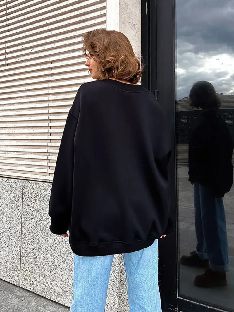 Eco-friendly Oversized Fleece Hoodies - Image 5