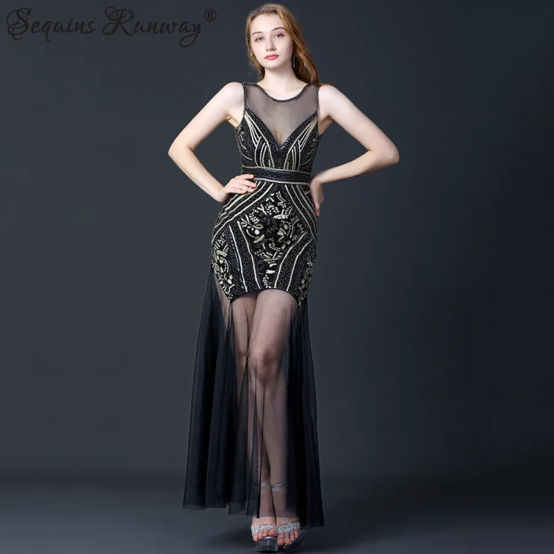 Elegant Mesh Corset Bodycon Party Gown for Women - Image 3