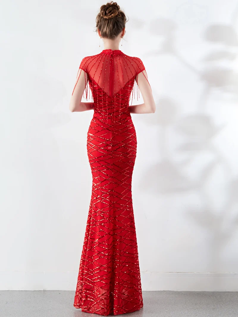 Sexy Sequin Prom Evening Dress - Image 8