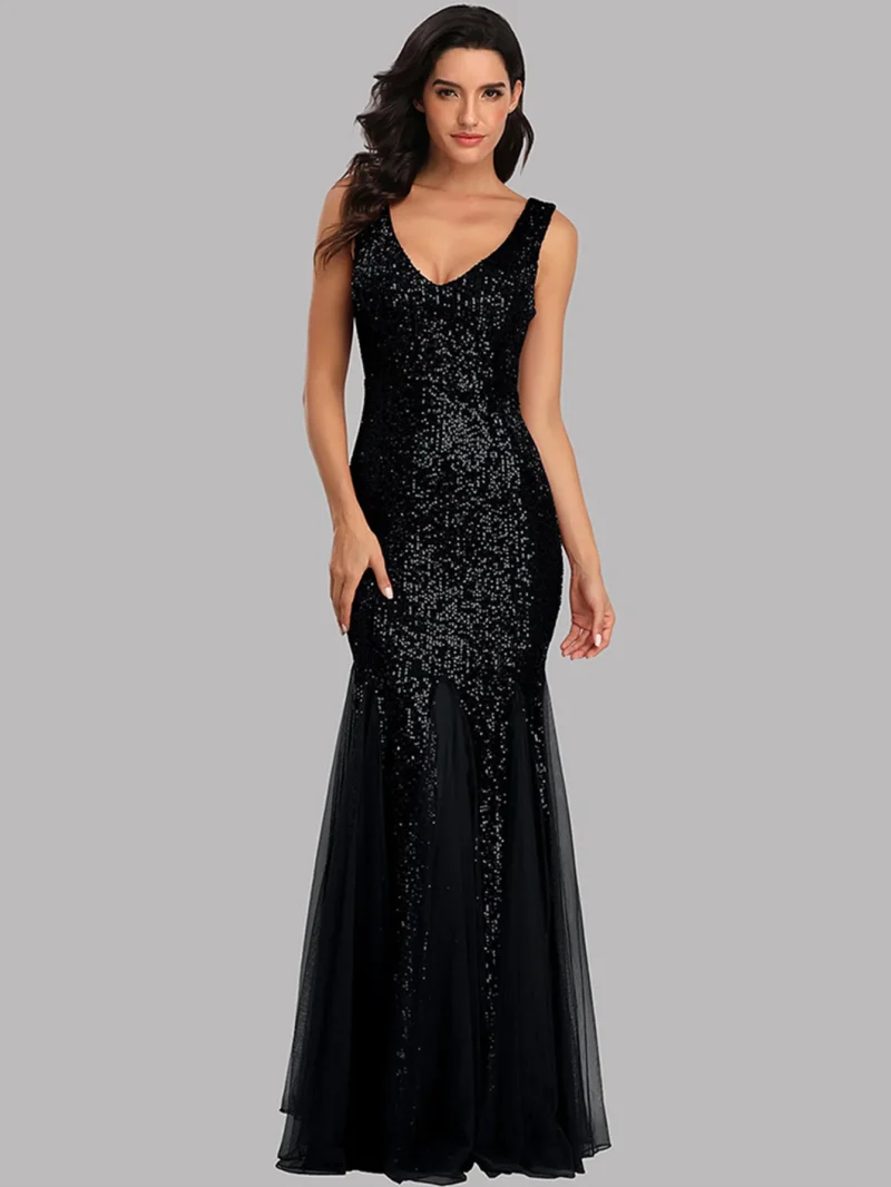 Sexy Backless Corset Bodycon Sequin Dress - Image 10