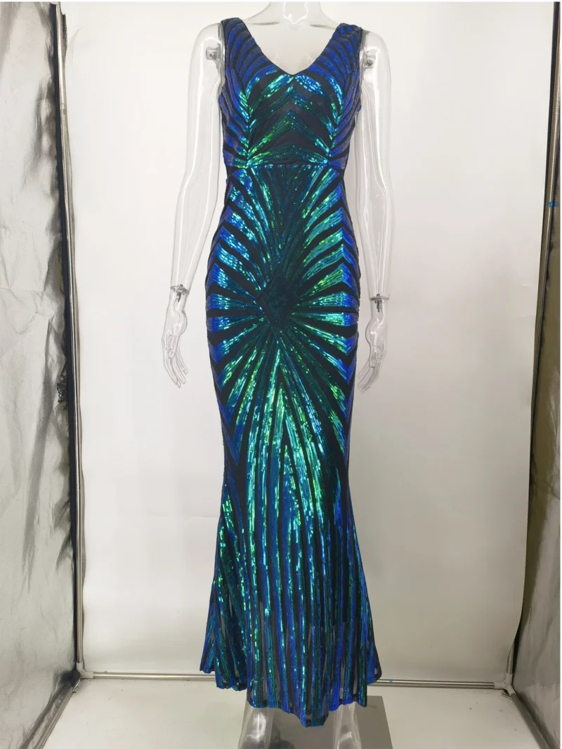 Elegant Vintage Maxi Dress - Image 20