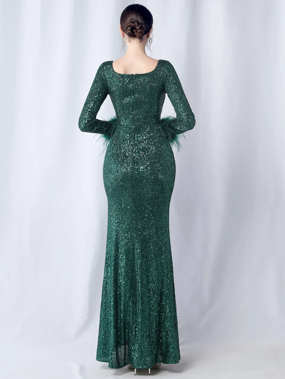 Vintage Sequin Maxi Summer Dress Women - Image 2