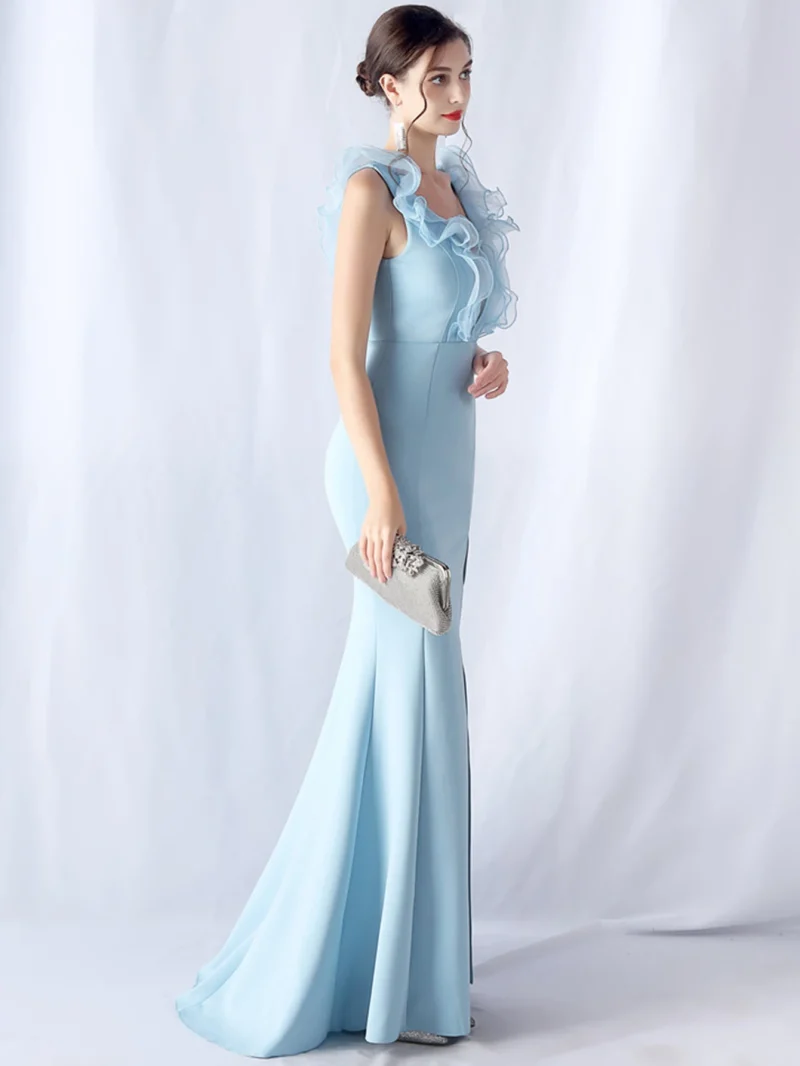 Elegant Luxury Mesh Bridesmaid Dress - Image 14
