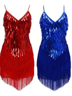 Sexy Vintage Sequin Slip Summer Dress