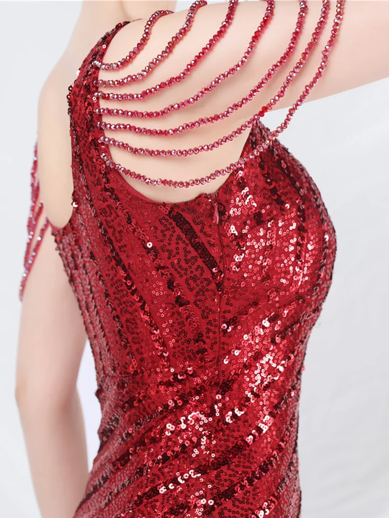 Sequin Summer Wedding Party Dress - Image 7
