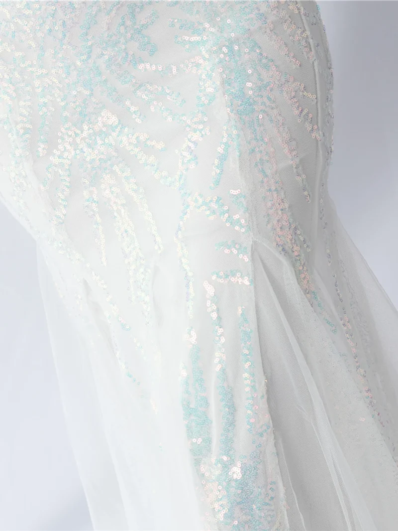 Sexy Backless Sequin Maxi with Mesh - Image 8