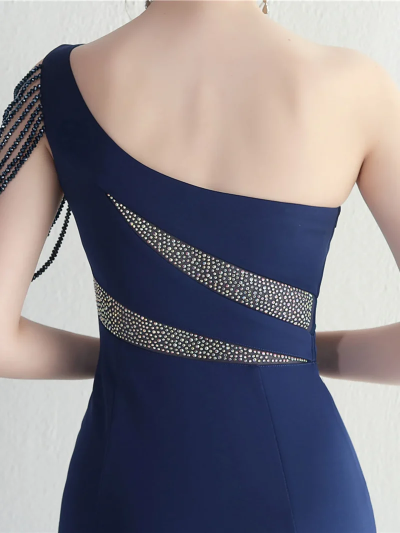 Backless Rhinestone Evening Dresses Women - Image 5