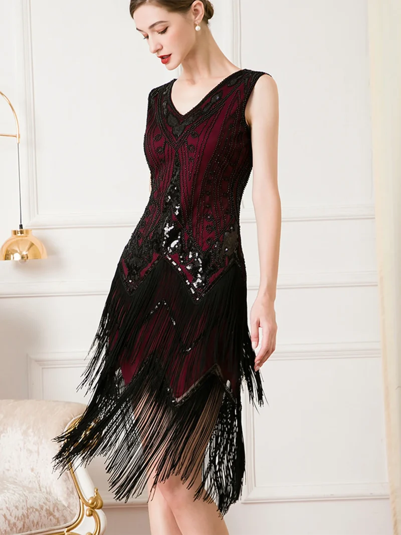 Sexy Vintage Backless Sequin Maxi Dress - Image 7