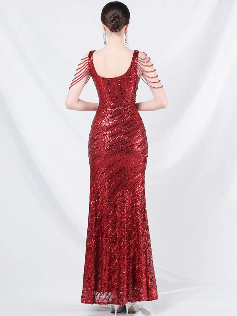Sequin Summer Wedding Party Dress - Image 2
