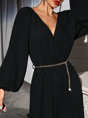 Sexy Black Bodycon Jumpsuit