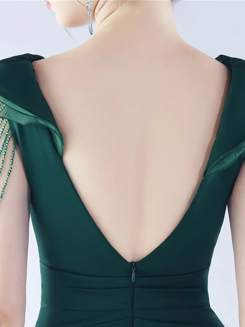 Sparkling Black Backless Maxi Dress - Image 26