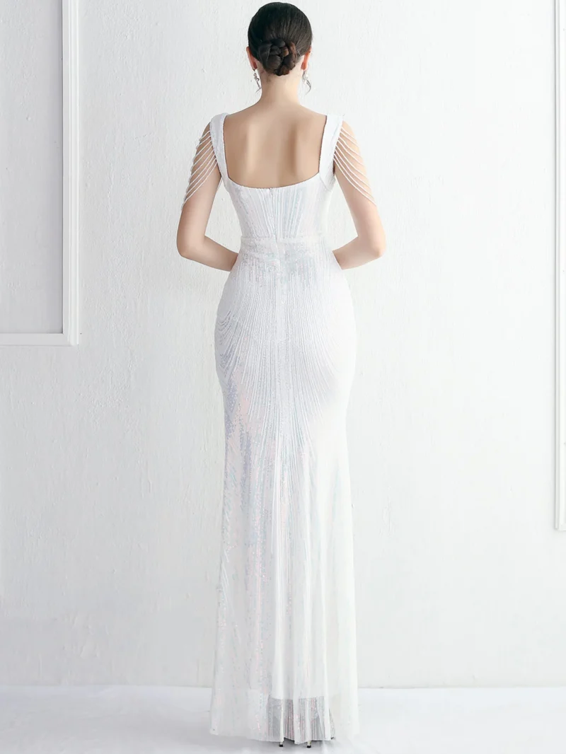Sexy Backless Maxi Sequin Summer Dress - Image 11