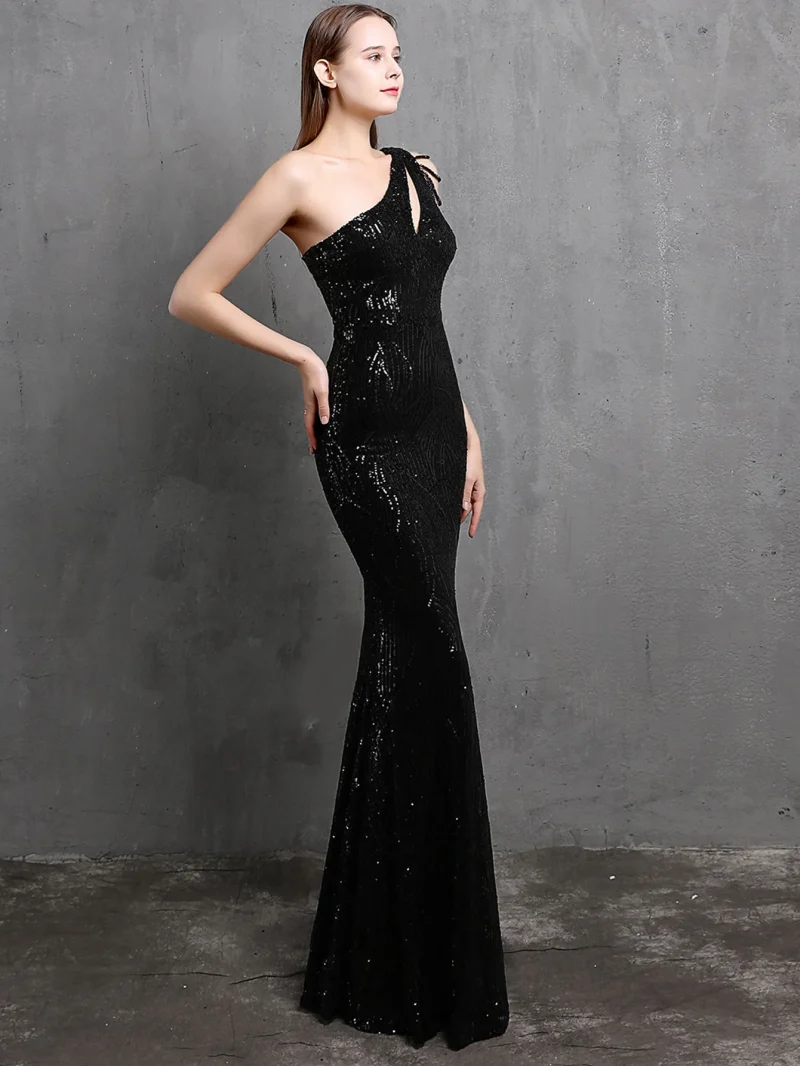 Sexy Backless Sequin Maxi Wedding Dress - Image 17