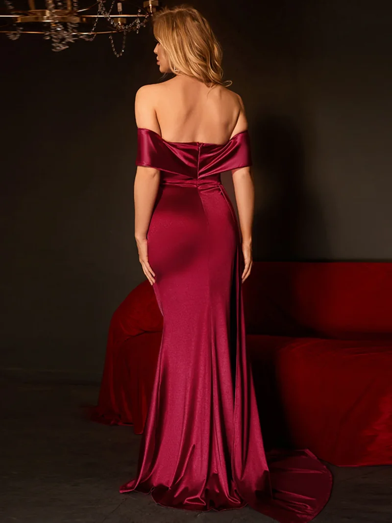 Backless Bodycon Wedding  Prom Evening Gown - Image 7