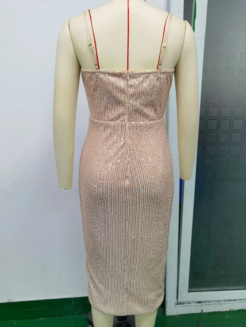 Sexy Glitter Sequin Maxi Dress - Image 8