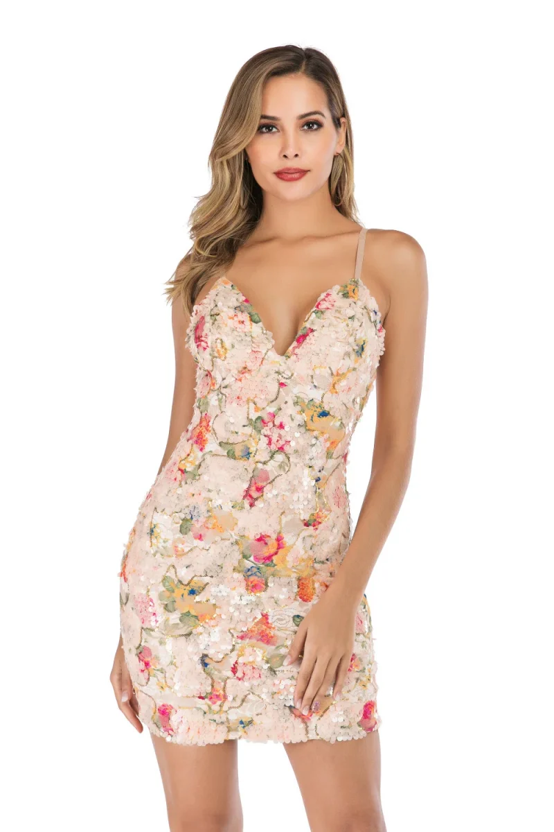 Sexy Sequin Mini Dress - Image 8