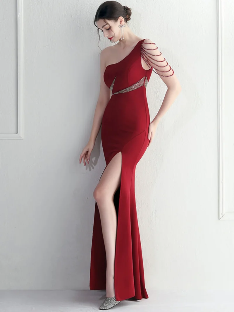 Backless Rhinestone Evening Dresses Women - Image 12