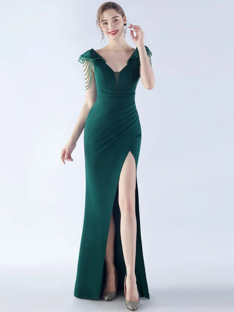 Sparkling Black Backless Maxi Dress - Image 24