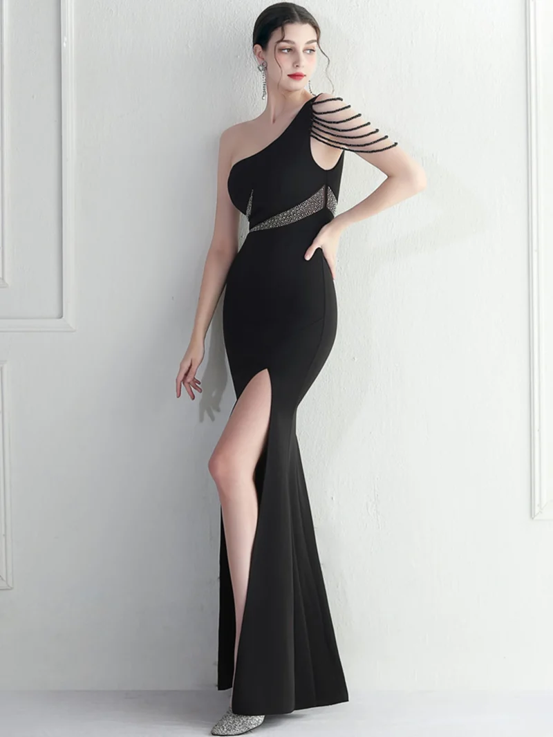 Backless Rhinestone Evening Dresses Women - Image 8