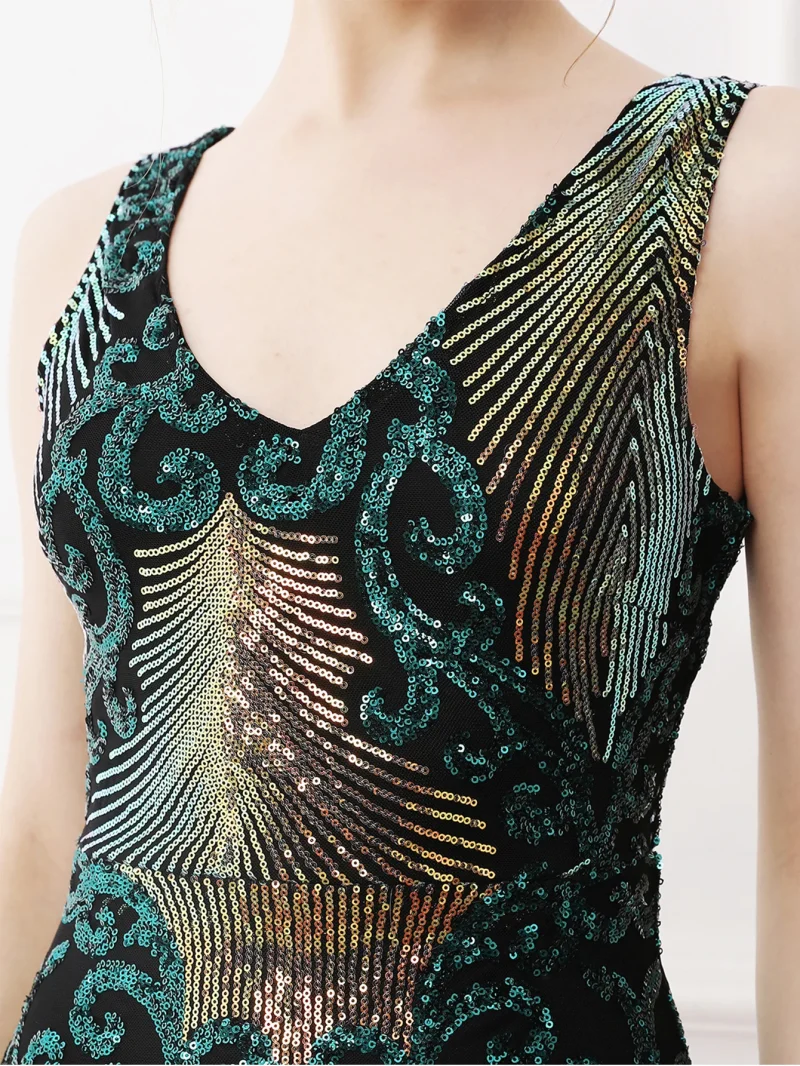 Backless Maxi Sequin Summer Dress Vestidos - Image 7