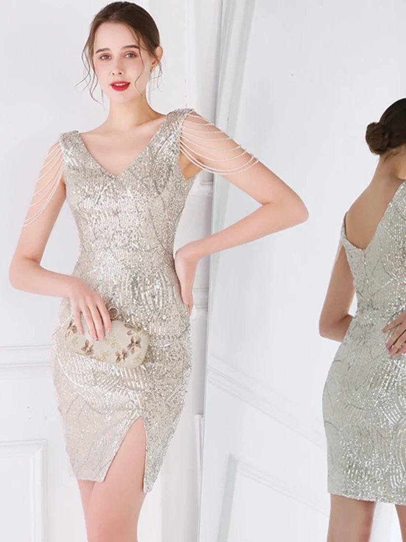Luxury Backless Midi Dress - Image 3