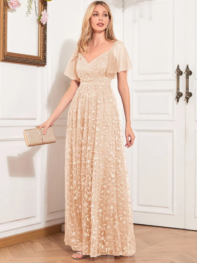 Sexy Sequin Mesh Maxi Dress - Image 7