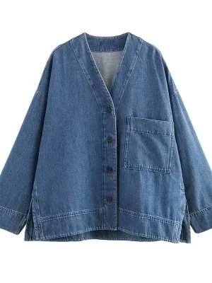 Fashion Denim Coats for Women